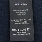 Hermes S Allumet Pocket 100% Cashmere Marine Cobalt Leather Tag Fringe — view 8