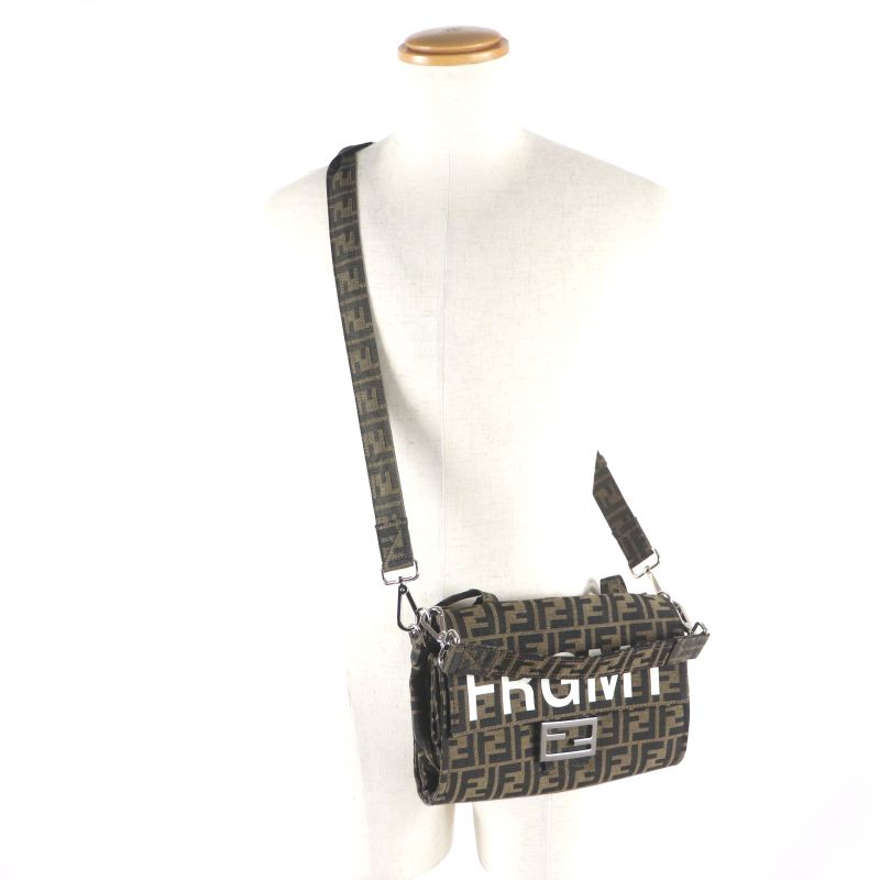 Fendifragment 8 Bh418 Zucca Baguette Fall Double 3-Way Tote — view 3