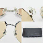 Chanel Sunglasses 4242 Pant Shape Metal Brownish Silver Chain 5517 135 — view 9