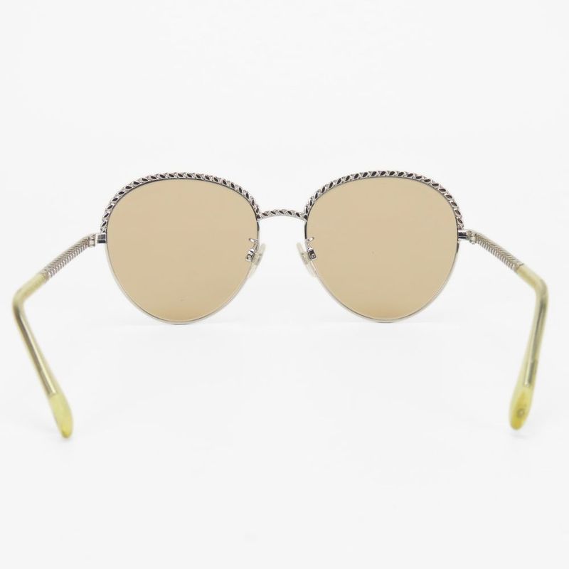 Chanel Sunglasses 4242 Pant Shape Metal Brownish Silver Chain 5517 135 — view 4