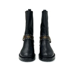 Louis Vuitton Monogram Boots Short Shoes Leather Black Brown Logo Belt — view 2