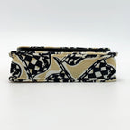 Chanel Accessory Pouch Black Gold Checkered Flag — view 3