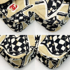Chanel Accessory Pouch Black Gold Checkered Flag — view 7