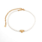 Chanel Choker White Gold Heart Coco Mark Rhinestone — view 3