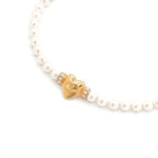 Chanel Choker White Gold Heart Coco Mark Rhinestone — view 4
