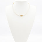 Chanel Choker White Gold Heart Coco Mark Rhinestone — view 9