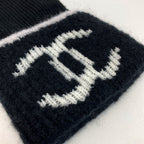Chanel Coco Mark Gloves Black Knit — view 5
