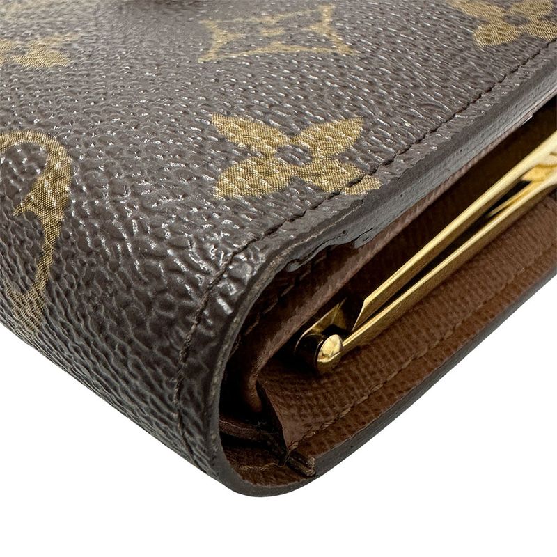 Louis Vuitton Wallets Men Brand Bifold Monogram Canvas Portefeuil — view 5