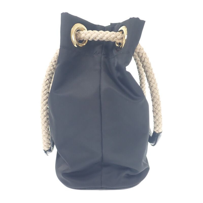 Prada Mariner Small Bucket Bag 1 Be082 Shoulder Nylon Black Logo — view 4