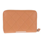 Chanel Zip Coin Purse Ap3716 ns838 Bifold Wallet Caviar Leather Calf Orange — view 3
