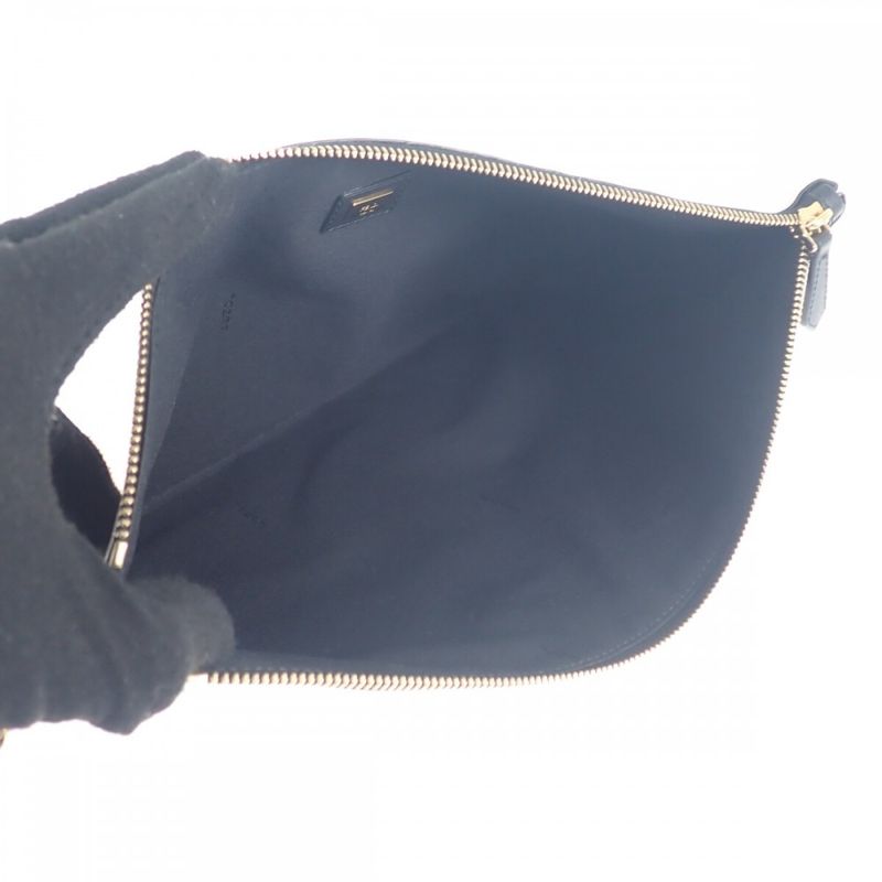 Fendi Flat Pouch Large 8 N0178 Aehr Clutch Bag Calf Pink Men — view 5