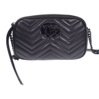 Gucci GG Marmont Small Shoulder Bag Dtdhv 1000 Chain Leather — view 3