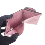 Christian Dior Saddle Compact Wallet S5653 Cceh Trifold Goatskin Lavender — view 6