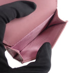 Christian Dior Saddle Compact Wallet S5653 Cceh Trifold Goatskin Lavender — view 7
