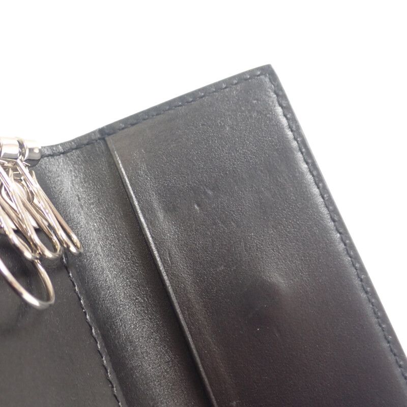 Gucci GG Embossed 6-stack 1 W3 An 1000 key Case Leather Black Silver — view 5
