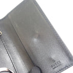 Gucci GG Embossed 6-stack 1 W3 An 1000 key Case Leather Black Silver — view 6