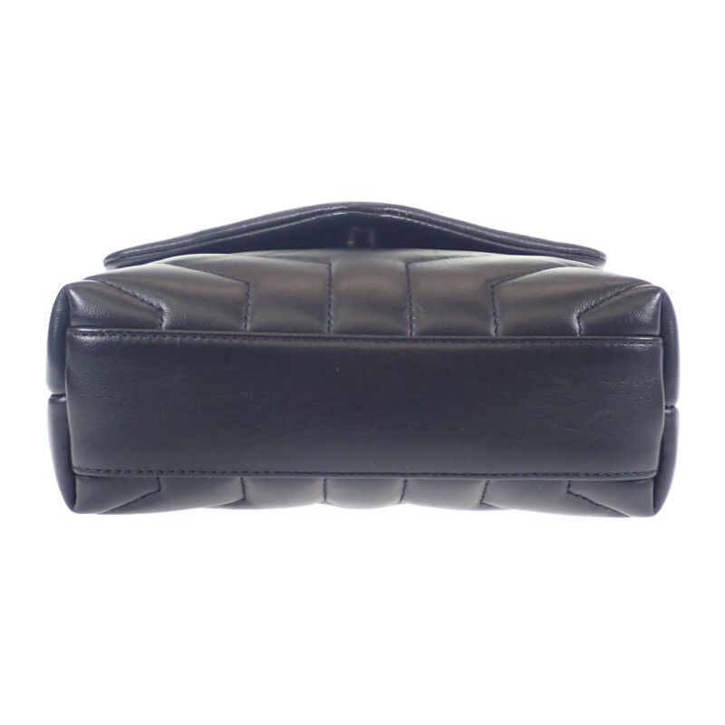 Saint Laurent Lou Loulou Toy Bag dv708 1000 Shoulder Calf Black — view 6