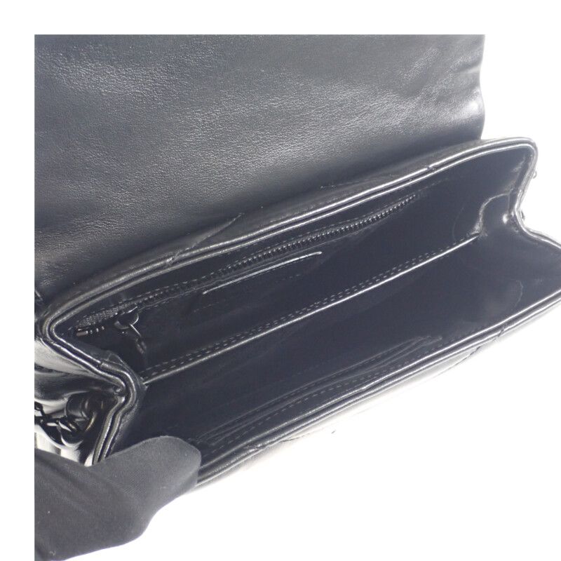 Saint Laurent Lou Loulou Toy Bag dv708 1000 Shoulder Calf Black — view 7