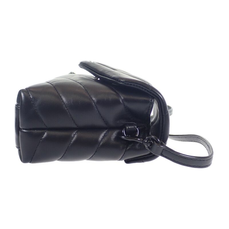 Saint Laurent Lou Loulou Toy Bag dv708 1000 Shoulder Calf Black — view 5