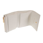 Christian Dior Caro Hibiscus Wallet S5175 Unid m030 Trifold Calf White — view 6