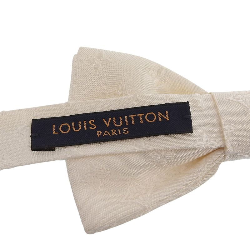 Louis Vuitton Noupapillon Jacquard 100% Silk Monogram Bow — view 7