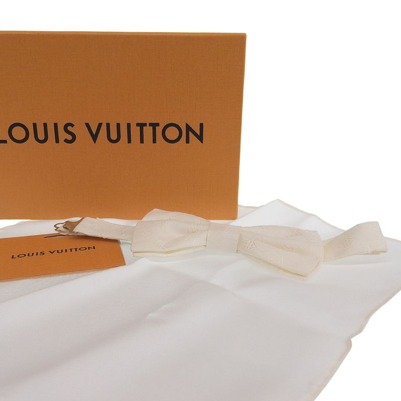 Louis Vuitton Noupapillon Jacquard 100% Silk Monogram Bow — view 8