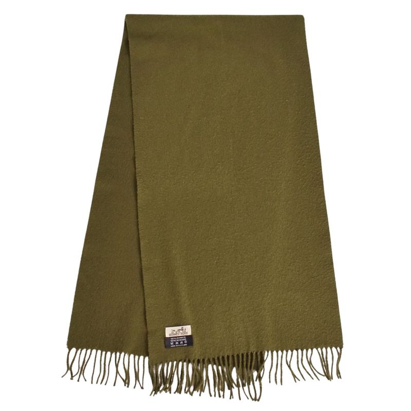 Hermes Scarf Shawl Fringe 100% Cashmere Me — view 3
