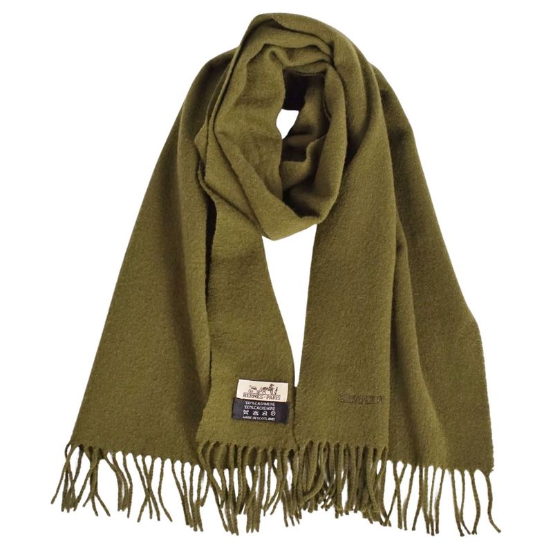 Hermes Scarf Shawl Fringe 100% Cashmere Me — view 4