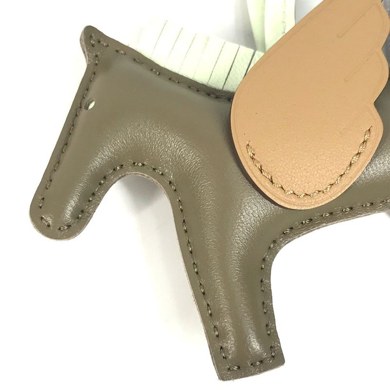 Hermes Charm Pegase Pegasus PM Ano Milo Bizcui Etoupe Brownish — view 4