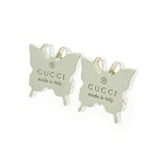 Gucci Silver Butterfly Earrings 3.6 g 925 Engraved — view 3