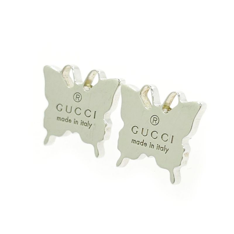 Gucci Silver Butterfly Earrings 3.6 g 925 Engraved — view 3