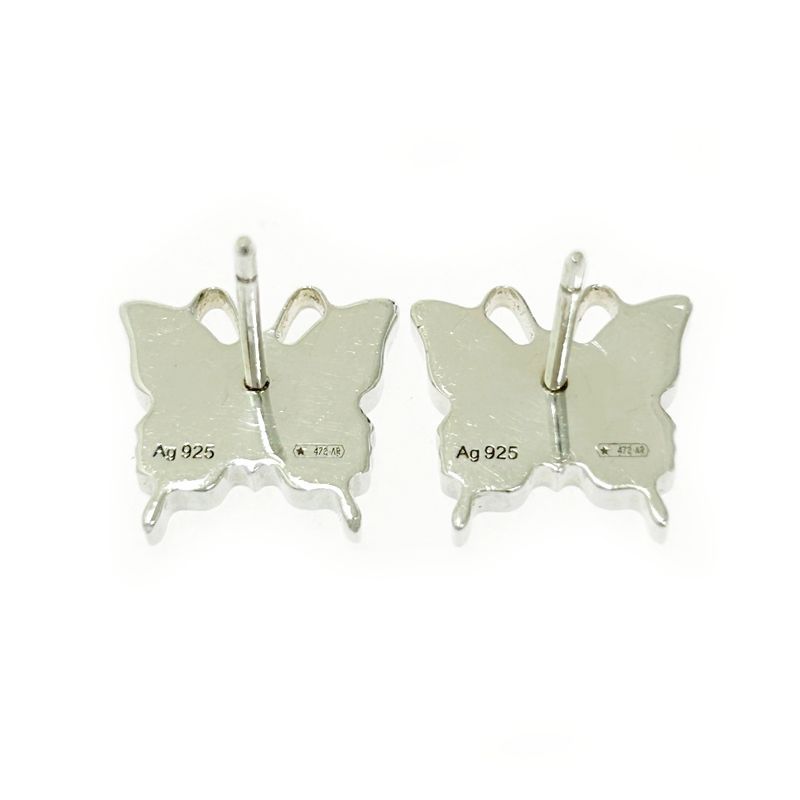 Gucci Silver Butterfly Earrings 3.6 g 925 Engraved — view 7