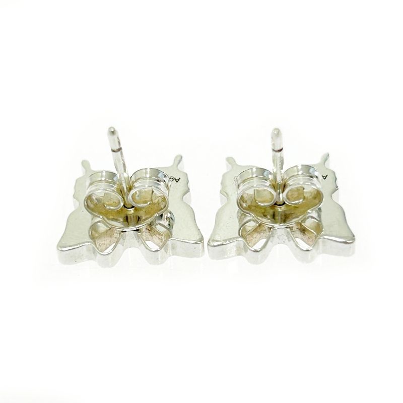 Gucci Silver Butterfly Earrings 3.6 g 925 Engraved — view 6