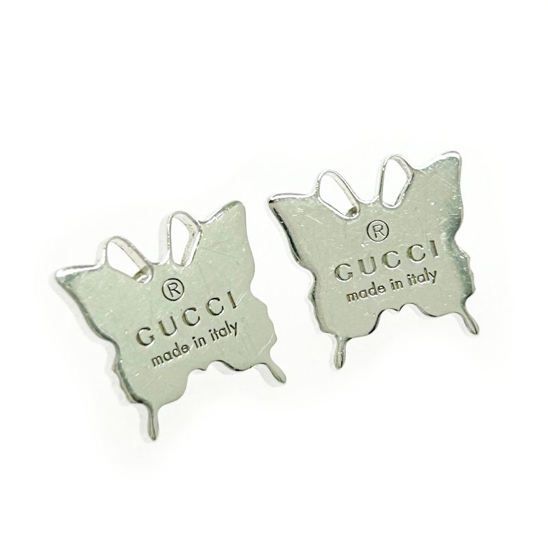 Gucci Silver Butterfly Earrings 3.6 g 925 Engraved — view 4
