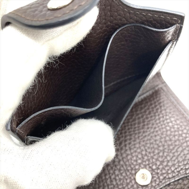 Hermes Iliade Gallop De Compact Wallet Bifold Vache Engraved B Brown — view 8