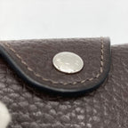 Hermes Iliade Gallop De Compact Wallet Bifold Vache Engraved B Brown — view 7