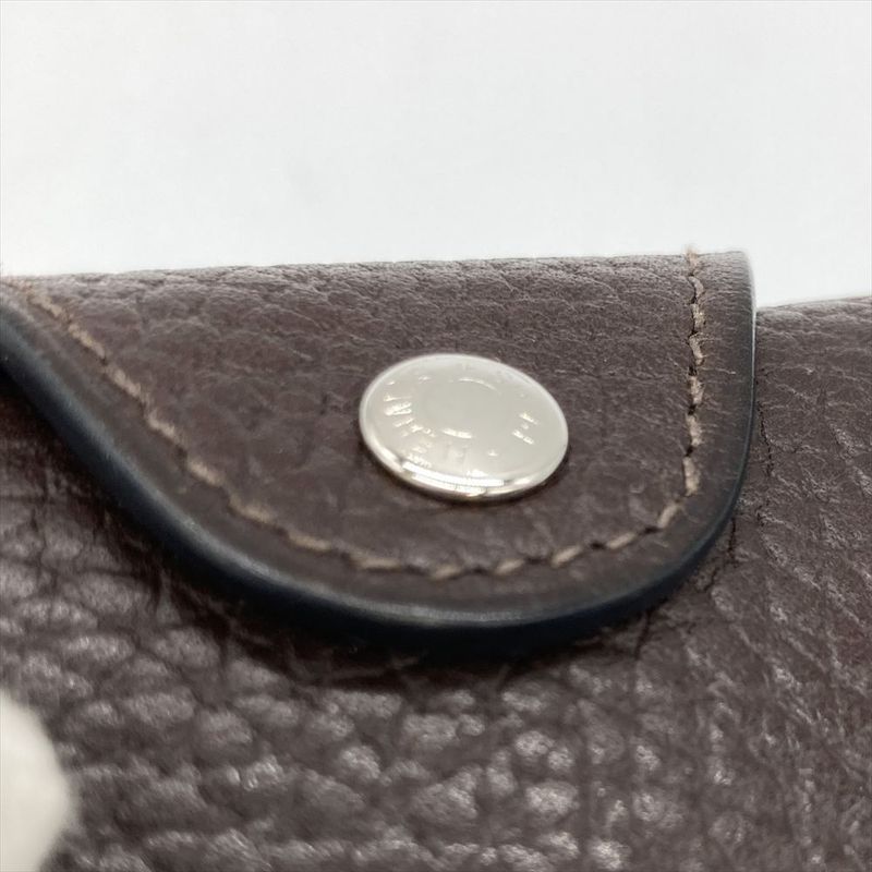 Hermes Iliade Gallop De Compact Wallet Bifold Vache Engraved B Brown — view 7