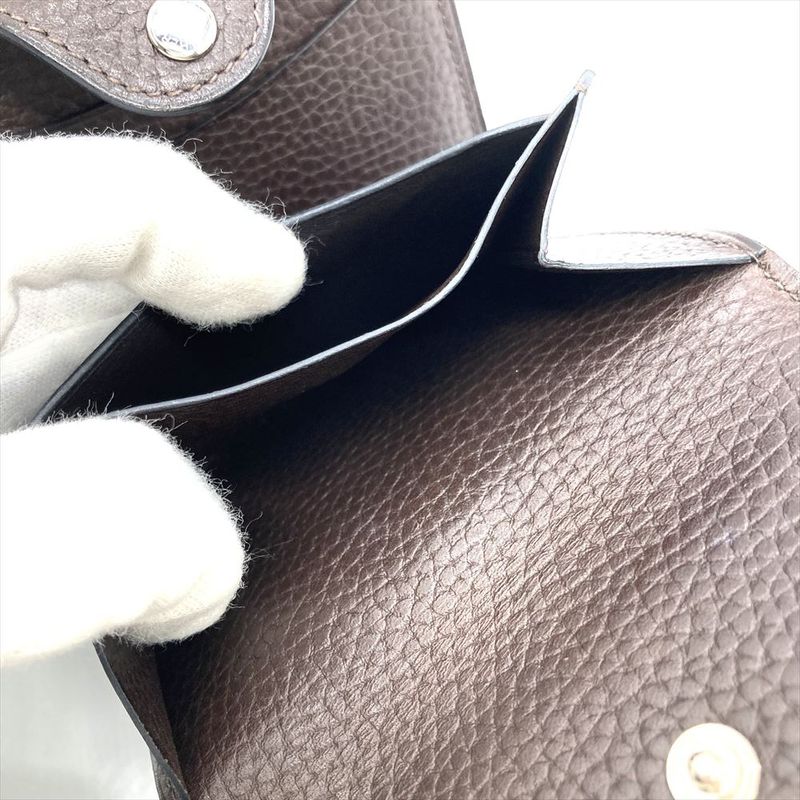 Hermes Iliade Gallop De Compact Wallet Bifold Vache Engraved B Brown — view 9