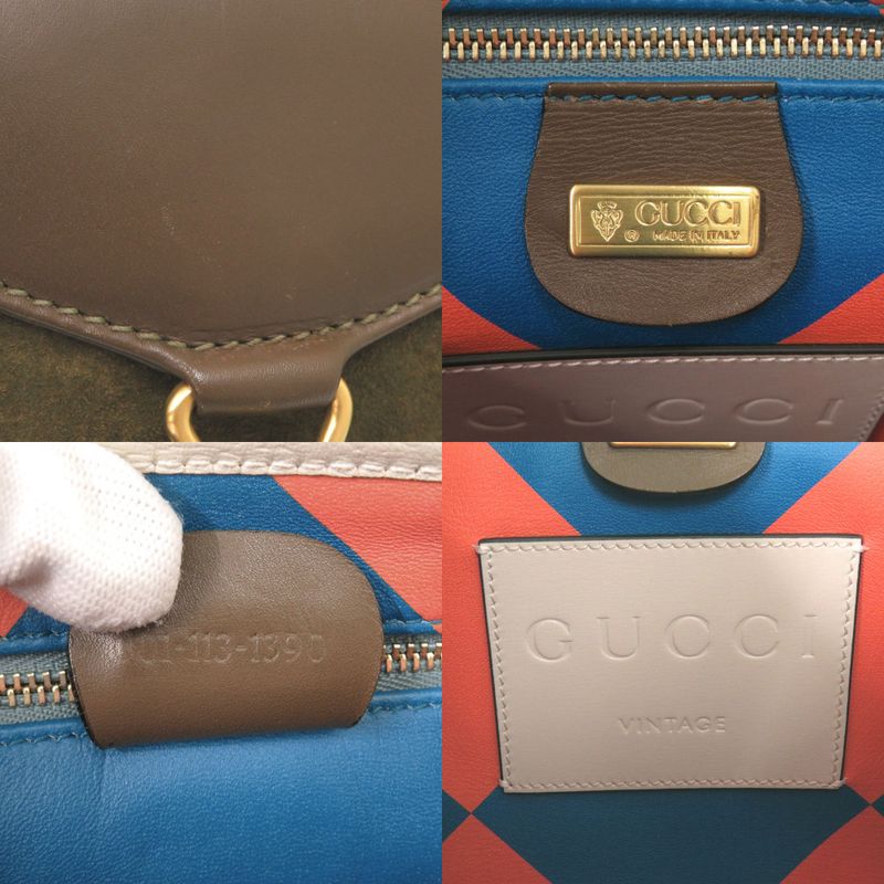 Gucci Vault Vintage Jackie Suede Leather Brown Khaki Shoulder Bag 1220 — view 9