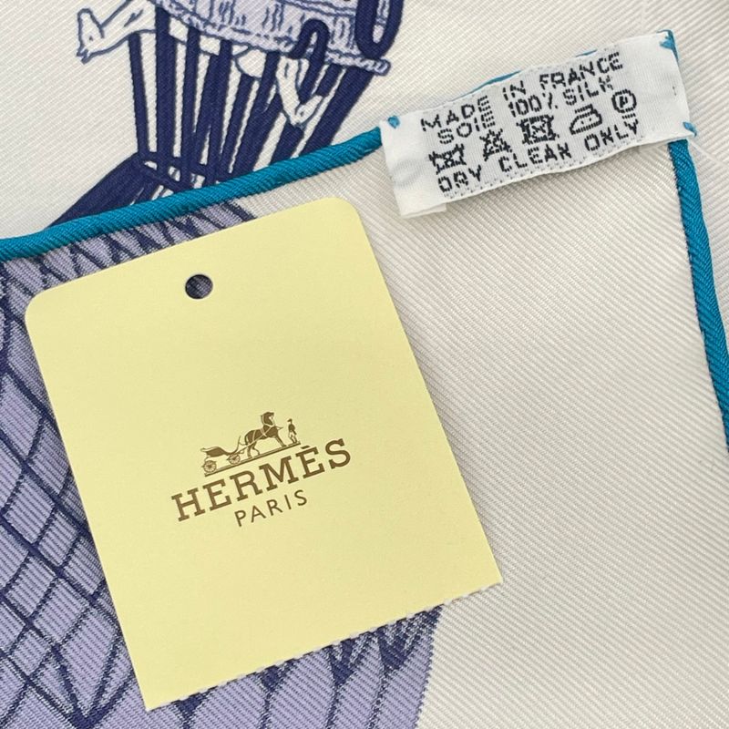Hermes Carre 90 Scarf Silk Hippopolis UGO Gattoni Ipopolis — view 9