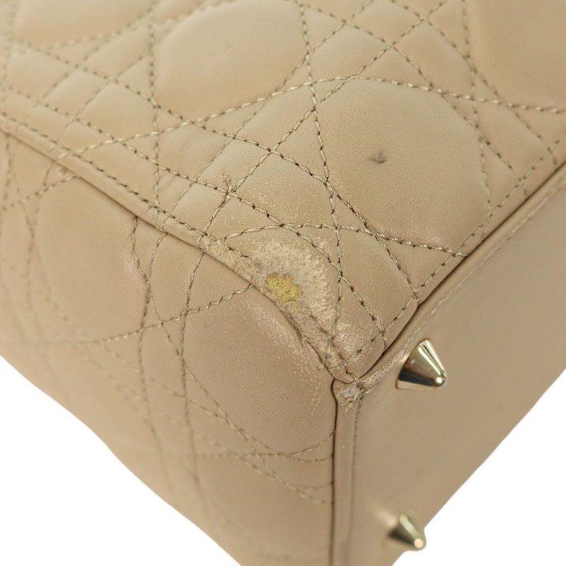 Christian Dior Lady Quilted 2wayleather Handbag Medium — view 5