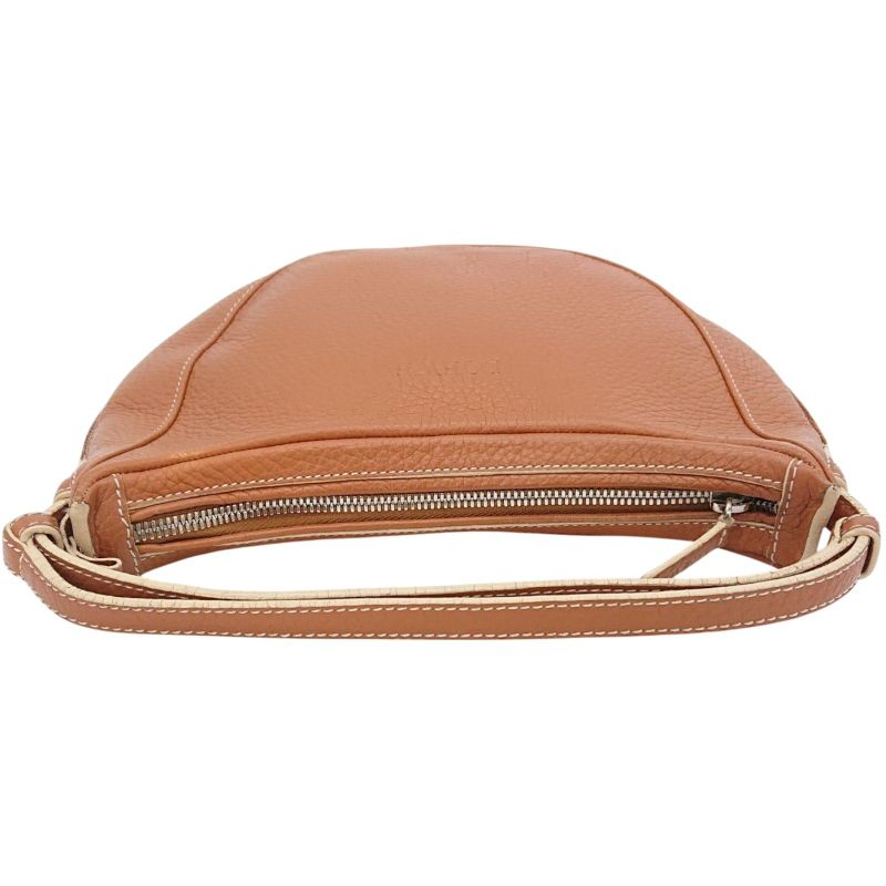 Loewe 2-Way Shoulder Bag Handbag Logo Shape Push Leather Round — view 7
