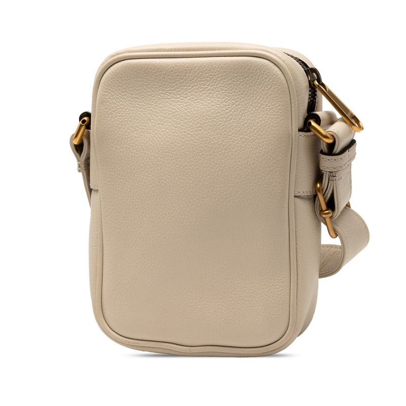 Gucci Logo Print Ivory Leather — view 2