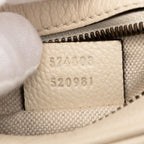 Gucci Logo Print Ivory Leather — view 6