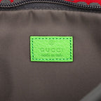 Gucci GG Nylon Body Bag Waist Grey Red Green Rubber — view 5