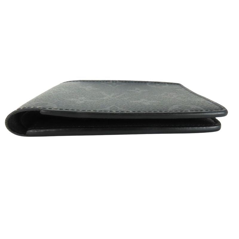 Louis Vuitton Billfold Portefeuille Monogram Eclipse Black Small Fold — view 3