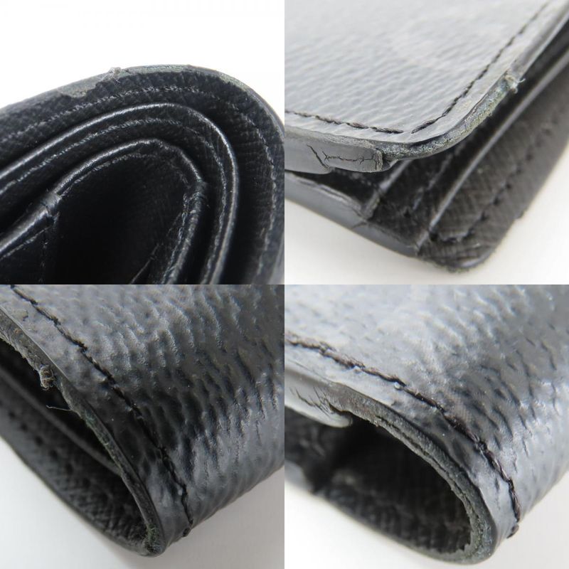 Louis Vuitton Billfold Portefeuille Monogram Eclipse Black Small Fold — view 7