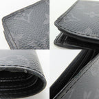 Louis Vuitton Billfold Portefeuille Monogram Eclipse Black Small Fold — view 6
