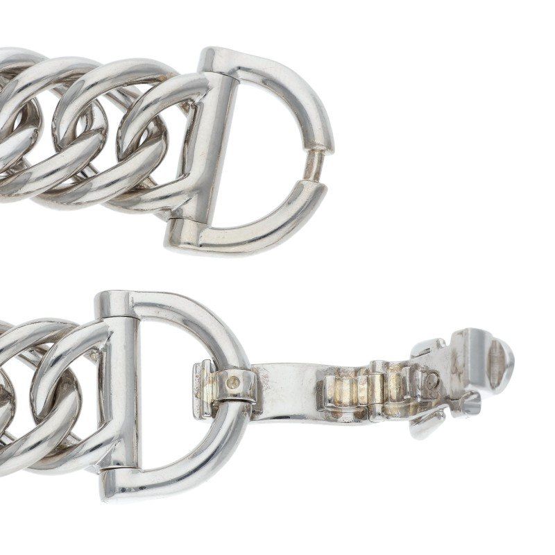 Hermes Petits Champs Petit Chien Silver Bracelet — view 5