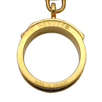 Hermes Scarf Ring Kelly Cadenas Motif GP Gold Green Accessories — view 6